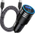 30W Fast iPhone Car Charger Type C Adapter with 3FT USB C Fast Charging Cable for iPhone 15/Samsung Galaxy S24/S23