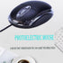Wired Mini Optical Mouse, Ergonomic USB Computer Mouse for Laptops, PCs, Office, Home, School, Kids, Black