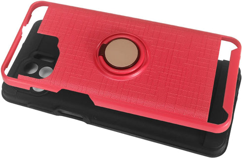 Phone Case with Ring Stand for Motorola One 5G, Moto One 5G UW /XT2075 - RS2 Hot Pink
