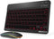 Backlit Bluetooth Keyboard and Mouse Combo, Ultra Slim Wireless for iPad Air Pro Mini, iPhone, Android, Rechargeable,