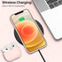 ORNARTO Slim Liquid Silicone Case for iPhone 12 & 12 Pro, 6.1" Full Coverage Soft Gel Rubber - Pink