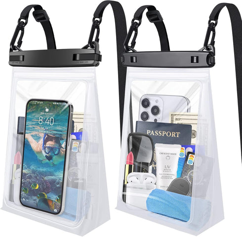 Large Waterproof Phone Pouch Floating, Case for iPhone 15 14 Pro Max 13 12 Plus 11 XS XR X Samsung up to 8.5'', IPX8