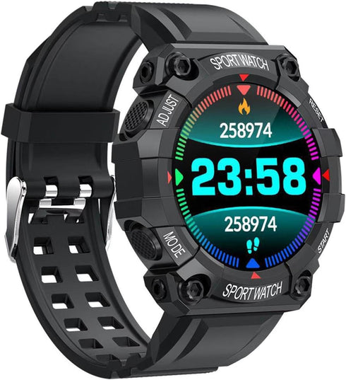 Waterproof Smart Watch, 1.3 Inch Color Fitness Tracker, Message Reminder, Compatible with Android and iOS