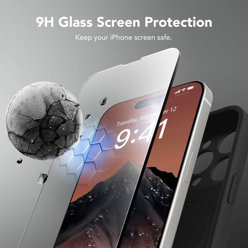 Magnetic iPhone 13 Pro Case, Compatible with MagSafe, Silicone Shockproof Protective Phone Case with Full Camera
