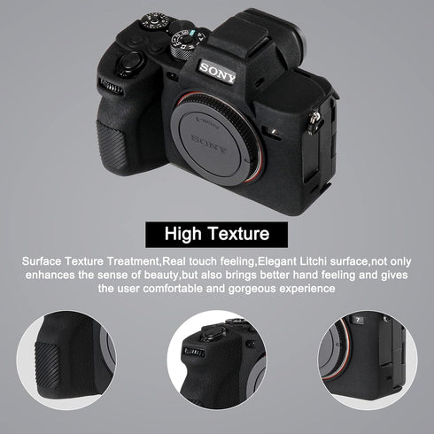Camera Case for Sony Alpha 7 A7 A7M4, Anti-Scratch Soft Silicone Rubber Protective Body Housing Cover