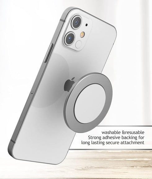 ENCASED Stick-on iPhone Holder, Compatible with MagSafe Mount, Ultra Slim Secure Magnetic Mounting Disk