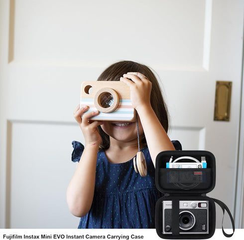 Camera Carrying Case Compatible with Fujifilm Instax Mini EVO Instant Camera, Lens Cover Photo Printer Travel Storage