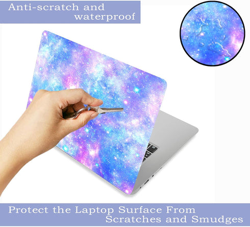 Laptop Skin Sticker Decal for 12" 13" 13.3" 14" 15" 15.4" 15.6" Laptops, Waterproof Romantic Starry Night Sky