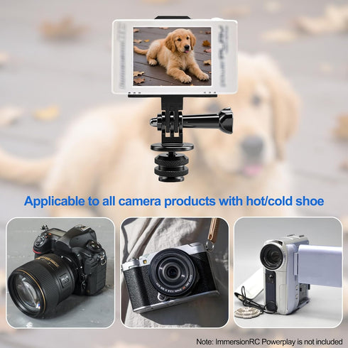Auxazalux ImmersionRC Hot Shoe Bracket Cold Shoe Mount for Powerplay, Suitable for Any DSLR, Mirrorless Camera