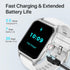 WalkerFit Smart Watch for Women, 1.84'' Big Screen Fitness Watch for Android, Running Smartwatch with Heart Rate