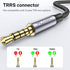 MOSWAG Headphone Mic Splitter 3.5mm Y Adapter, 2 Female to 1 Male Jack Cable for Separate Audio Microphone