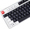 MOLGRIA Black and White Keycaps, 129 Set SuMi PBT Cherry Profile, Custom Japanese Font Keycaps for Gateron Kailh Cherry