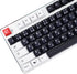MOLGRIA Black and White Keycaps, 129 Set SuMi PBT Cherry Profile, Custom Japanese Font Keycaps for Gateron Kailh Cherry