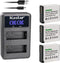 Kastar 3-Pack DMW-BLG10 Battery and LED2 USB Charger for Panasonic Lumix DMC-GF3W, GF5, GF6, GF6K, GF6R, GF6T, GF6W