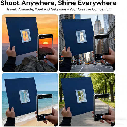 Generic 2026 (1PCS) New Creative Window Props, Portable Creative Window Frame Photography Props, Travel Photos