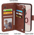 Asuwish Phone Case for Google Pixel 6 Wallet Cover with Tempered Glass Screen Protector and Flower Leather Flip Credit Card Holder Stand Folio Purse Cell Accessories Pixel6 Pixle Six Women Men Brown