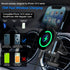 DACK Mag-Safe 15W Car Cigarette Lighter Wireless Charger, Magnetic Air Vent Mount Holder with Dual Port Fast Charging