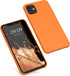 kwmobile iPhone 11 Case, TPU Silicone Phone Cover with Soft Finish in Fruity Orange