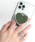 Magnetic Cute Solid Macaron Color Heart Shape Collapsible Mobile Phone Grip Stand Holder for Smartphone Tablet