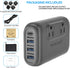 SOKOO International Power Adapter 220V to 110V Converter, 3 USB A & 1 USB C, Step Down Power Adapter Combo for Hair