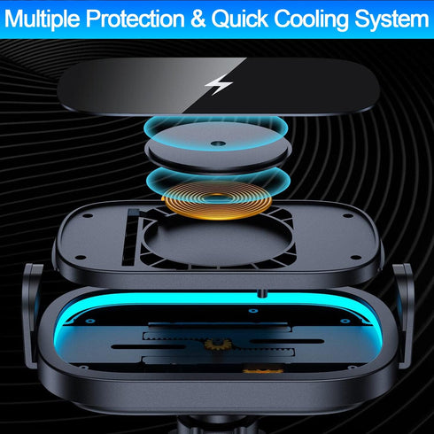 Wireless Car Charger for Samsung Galaxy Z Fold 6/5/4/3, 15W Fast Charging Air Vent Phone Holder for Galaxy Z Fold/Note