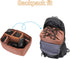 MOSISO Camera Bag Insert Soft Padded Protection Handbag for SLR DSLR Mirrorless Cameras Compatible with Canon/Nikon/Sony