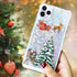 Shop iPhone 14 Pro Christmas Case: Glitter Sparkle Liquid Floating, Shockproof Clear TPU Bumper, Colorful Santa Claus
