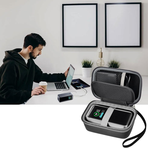 Case for Anker Prime Power Bank 20,000mAh Portable Charger, Battery Pack Organizer for Charging Cable and USB C