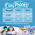 CozyPhones Kids Headphones, Stretchy Headband Earphones for Children 1-3, Comfy Travel Accessories - Purple Frog