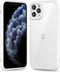 oakxco Thin Slim Clear Case for iPhone 15 Pro Max - Transparent Hybrid Hard Shell & Soft Silicone Rubber Bumper, White