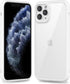 oakxco Thin Slim Clear Case for iPhone 15 Pro Max - Transparent Hybrid Hard Shell & Soft Silicone Rubber Bumper, White
