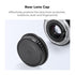 K&F Concept Rear Lens Cap, Body Cap & Hot Shoe Cover Kit for Pentax K Mount Cameras K3 K3 II K70 KS1 KS2 K500 K50