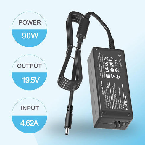 90W Ac Adapter Charger for Dell OptiPlex Micro 9020 7050 7040 7080 7060 7070 5050 5070 5090 5080 5060 3080 3050 3040 3020 3070 3090 3046 MFF Business Desktop Computer PC;7700 Power Cord Supply