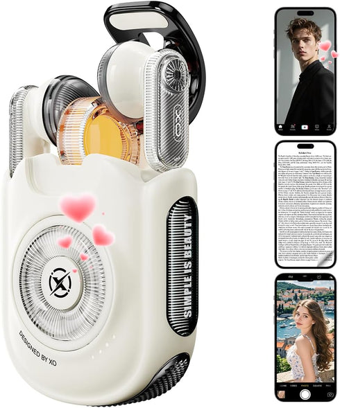 Wireless Earbuds with Video Control & Camera Shutter, BT 5.4 HiFi Stereo