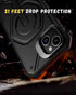 CaseBorne Protective Case for iPhone 15 - Compatible with MagSafe, Slim Yet Rugged with Tempered Glass Screen Protector