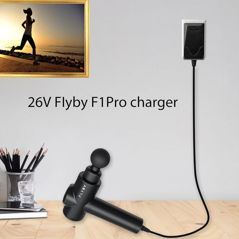26V Charger for Flyby F1Pro Massage Gun, Compatible with MaxKare XKPC-8000 Deep Tissue Massage Gun Replacement