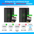 Togconn 90 2 Pack, 8K@60Hz,4K@120Hz Degree Mini HDMI to HDMI Adapter (Up and Down) Right Angle Mini HDMI (Male) to HDMI