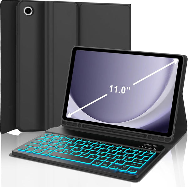 Galaxy Tab A9 Plus Case with Keyboard 11 inch, Magnetic Detachable Wireless Bluetooth Keyboard, Smart Cover with S Pen