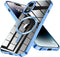 Magnetic Clear Case for iPhone XR 6.1-Inch, Military Drop Protection, Shockproof Slim Crystal Clear - Sky Blue