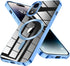 Magnetic Clear Case for iPhone XR 6.1-Inch, Military Drop Protection, Shockproof Slim Crystal Clear - Sky Blue