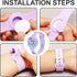 2 Pack AirTag Bracelet for Kids, Waterproof Cute Cartoon Holder with Soft Silicone Anti-Lost Wristband Accessories