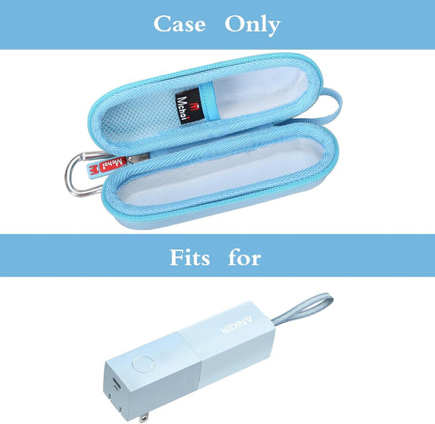 Mchoi Hard Case for Anker Portable Charger 511 Power Bank 5,000mAh, Waterproof Shockproof Battery Pack Holder, Blue