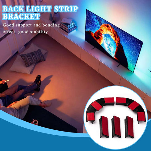 5 PCS Upgraded Generic Brackets Fit for Philips Hue Play Gradient Lightstrip Mounting Clips Holder Good Support Effect