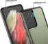 Nvollnoe for Samsung S21 Ultra Case with Card Holder, Dual Layer Heavy Duty Protective Slim Wallet Case for Galaxy S21