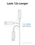 CONMDEX 6FT USB C Extension Cable for Mag Safe Charger, 9V 3A, iPhone 15/14/13, PS5 Controller, White.