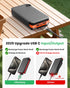 Hiluckey 25000mAh, 4 3A Pack 3 Solar Charger Outdoor USB C Portable Power Bank with Solar Panels, Fast Charge External