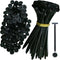 Generic Nylon Universal Cable Tie Buckle Self-Locking Zip Ties with Button Clip Head