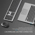 Wireless Keyboard and Mouse Combo - seenda Full Size Slim Wireless Keyboard Mouse with On/Off Switch