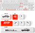 YIMAGUJRX RUNJRX Initial D Keycaps, Custom Enter Key Cap, PBT 5-Side Dye-Subbed, Custom Function 8 Key for Mechanical