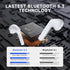 Hora Wireless Earbuds - Bluetooth 5.3, Deep Bass, Premium Sound, In-Ear, Mic, Charging Case for iPhone, Android,